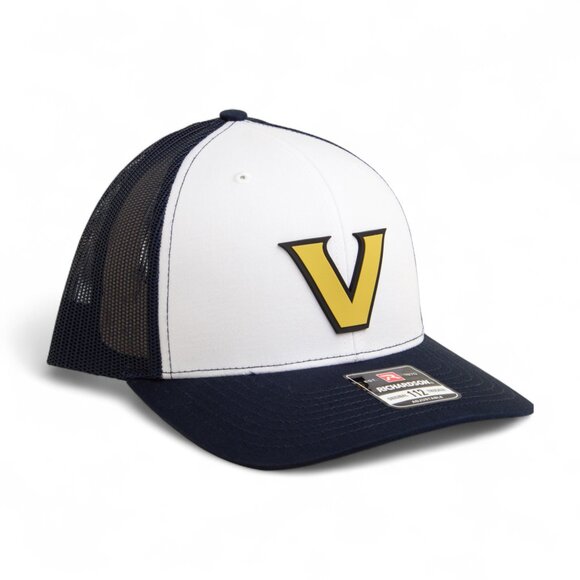 Vanderbilt Commodores Gold 3D Snapback Trucker Hat- White/ Navy - Picture 1 of 3